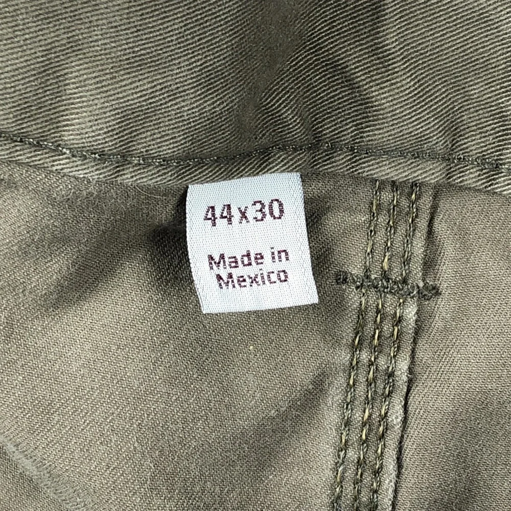 Carhartt Pants Mens 44x30 Green Canvas Relaxed Fit Carpenter‎ Workwear Utility